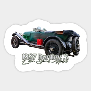 1927 Bentley 3 Litre Speed Model Tourer Sticker